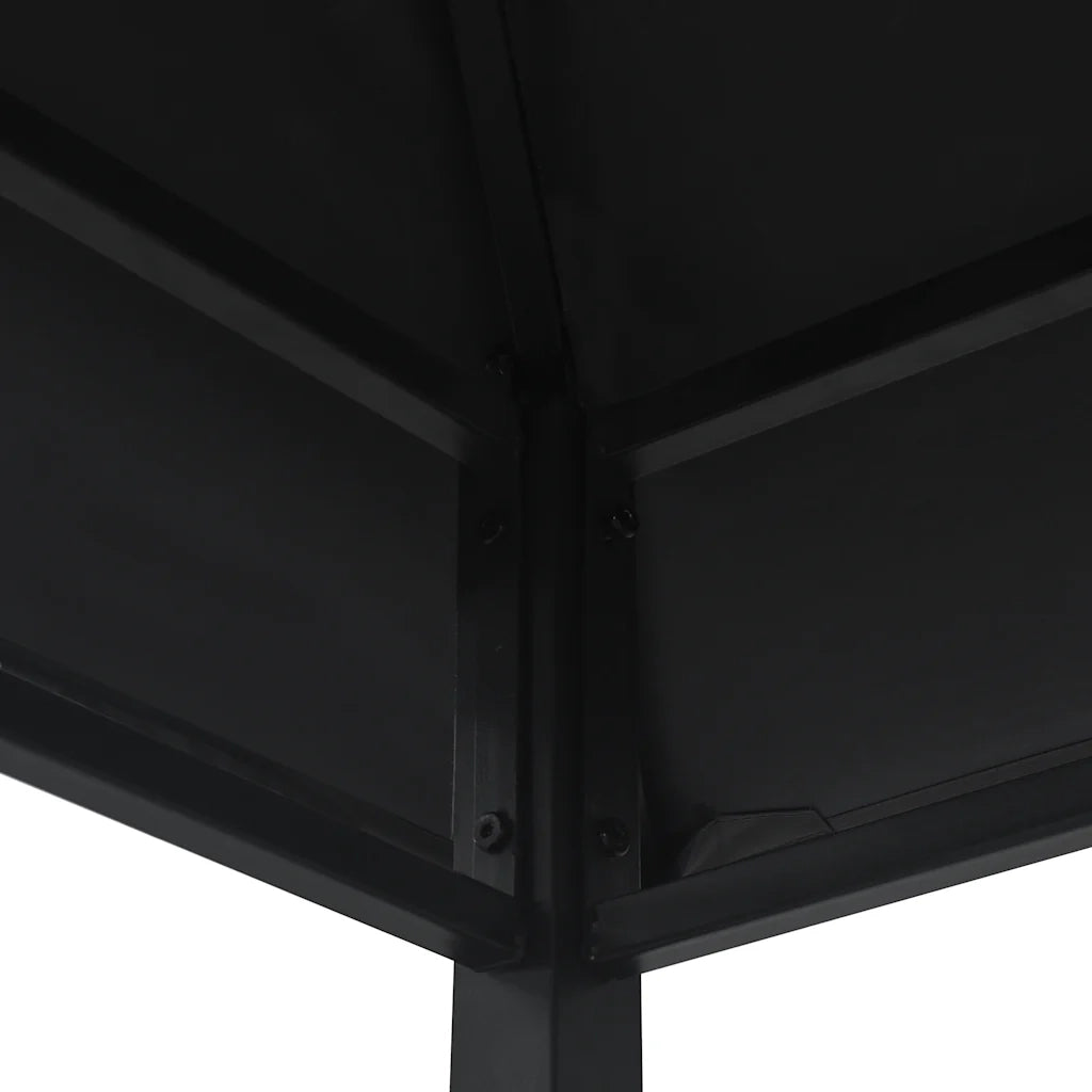 Gazebo | Pergolato per Barbecue 240x150x255 cm Antracite in Acciaio