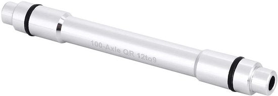 Adattatore di asse Tacx per bicicletta con passaggio da 12mm a 9mm con rilascio rapido nero