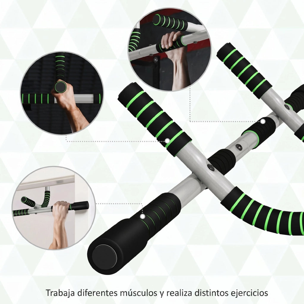Barra per Trazioni Multifunzionale ¨C zephmum ¨C Grigio e Nero, Acciaio, 110 kg