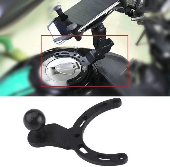 Sostegno per Motocicletta - Design Adattabile - Supporto per Telefono - Supporto per GPS - Supporto per Serbatoio di Benzina - Adatto per Diverse Motociclette