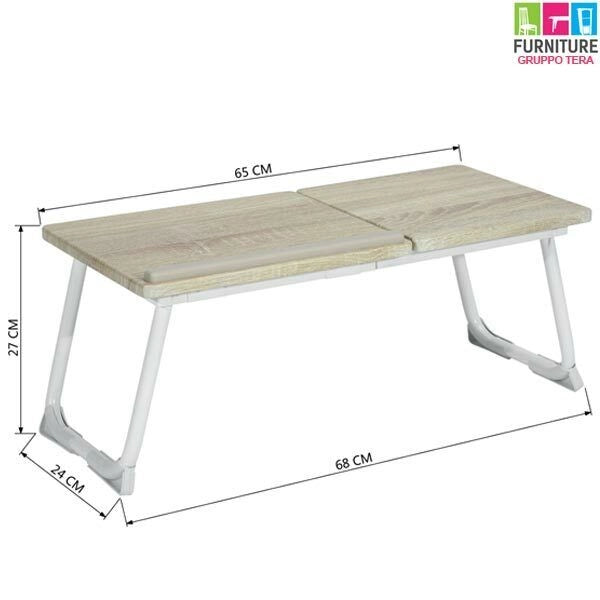 Tavolino Vassoio da Letto Divano per Notebook PC Laptop Pieghevole Leggio 65x30