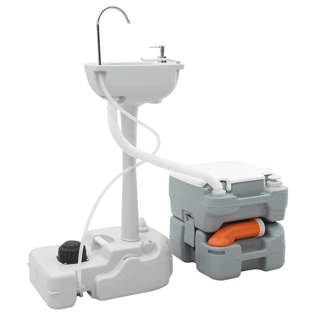Tavolo da Campeggio  corpo grigio+coperchio bianco+grigio fresco
