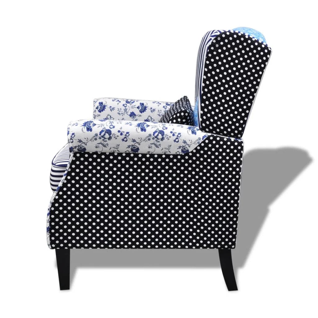 Poltrona poltrona divano club design per soggiorno con tessuto patchwork 1102039/3