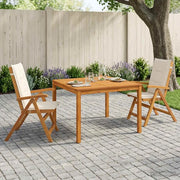 Set da pranzo da giardino 3 pezzi 3 pz Naturale 3434608