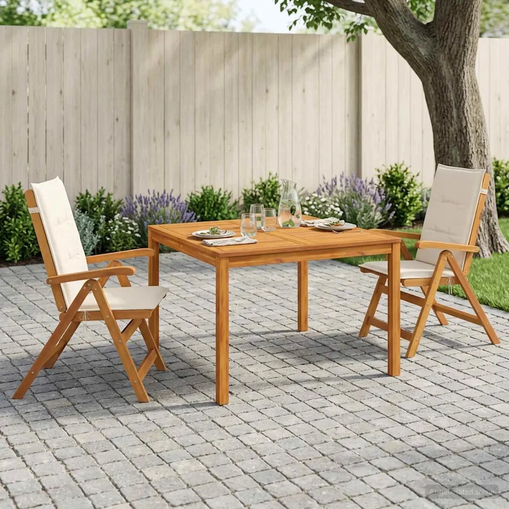 Set da pranzo da giardino 3 pezzi 3 pz Naturale 3434608