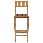 Sgabelli da Bar da Esterno Pieghevoli 2 pz in Massello di Teak 43806