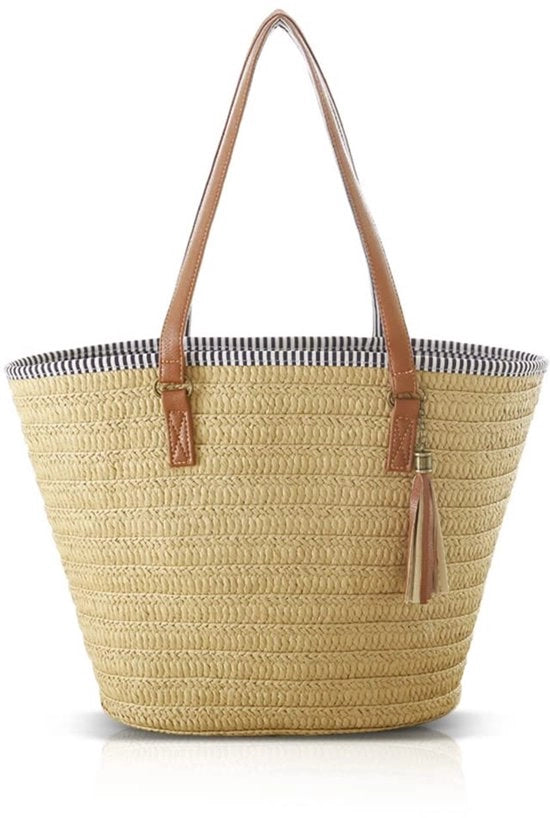 Borsa da Spalla per Donna in Stile Boho Grande per il Mare, il Viaggio, la Vacanza, il Shopping