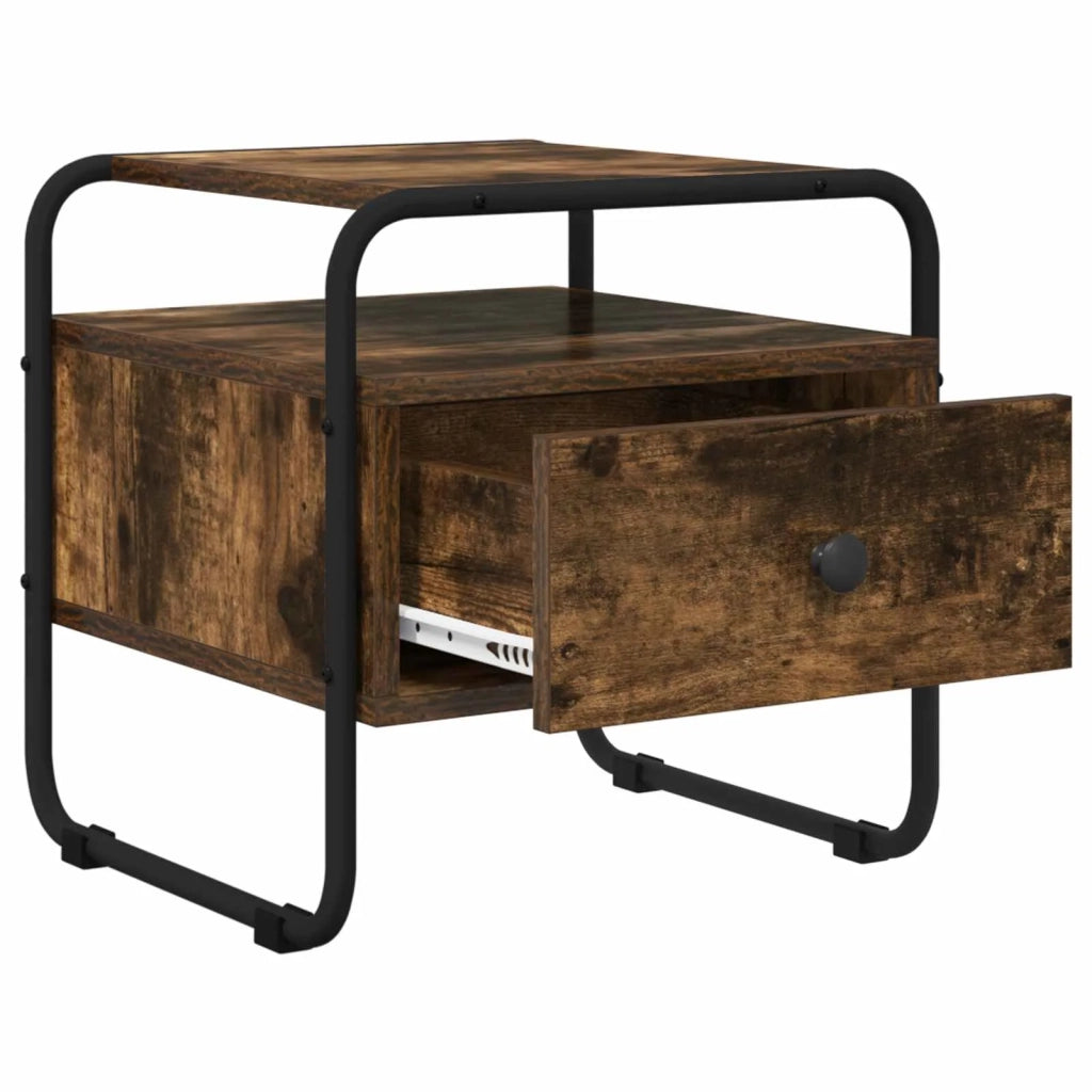 Armadio da Notte Rovere Fumo 40 x 39,5 x 40 cm 8007675