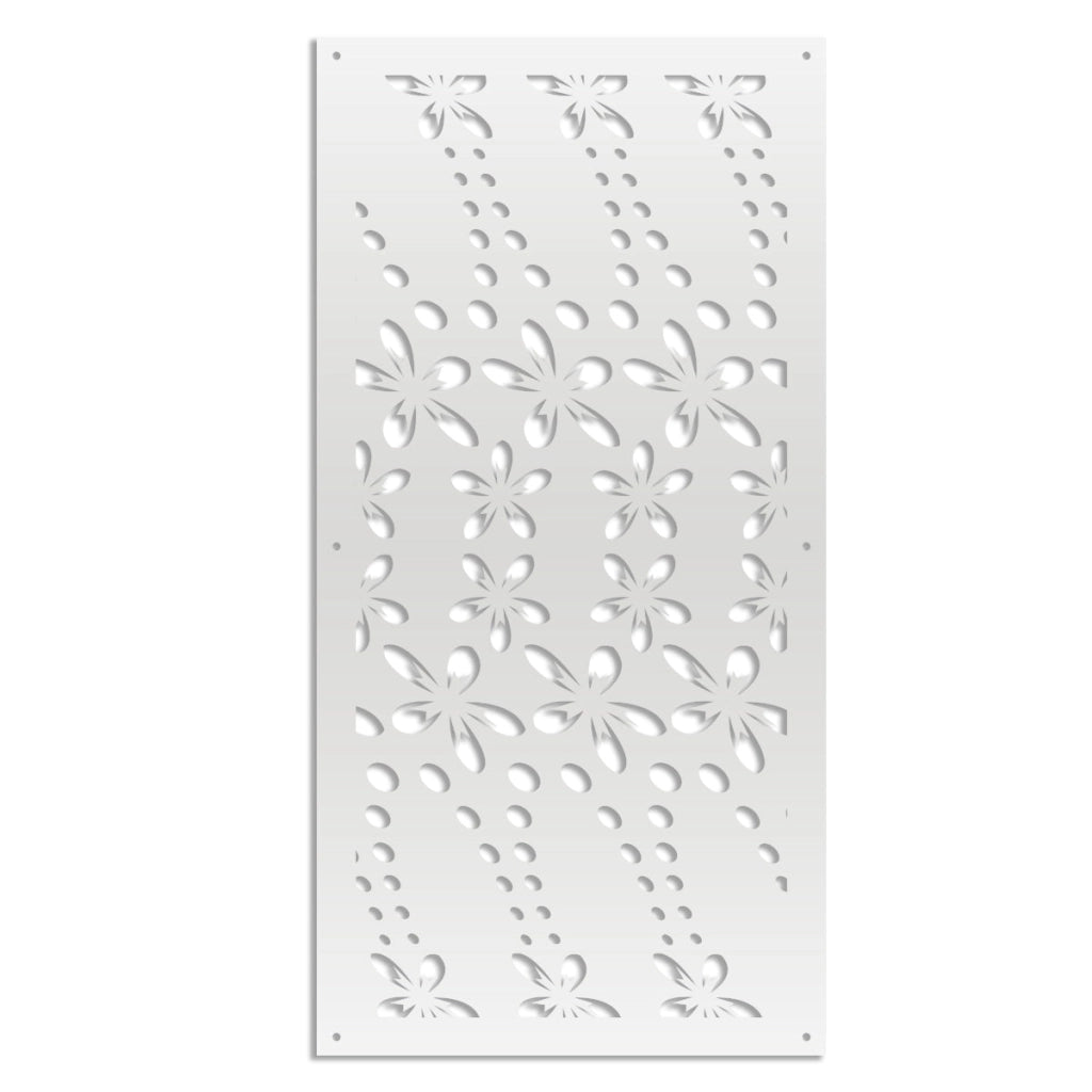 SPRING - Pannello in PVC traforato - Parasole Misura: 73x148 cm, Colore: bianco