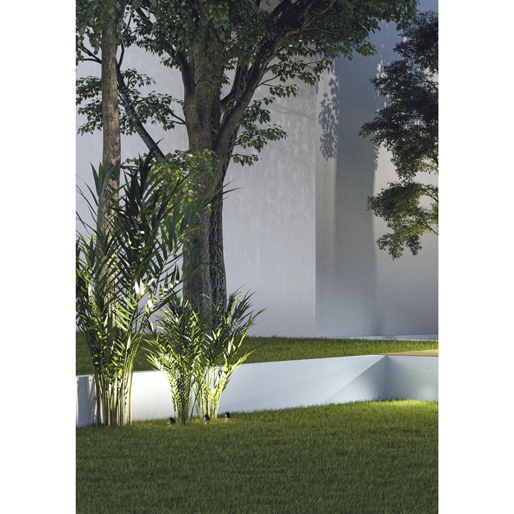 Faro a led a picchetto FADE rotondo 5W IP65 colore Nero Beneito faure