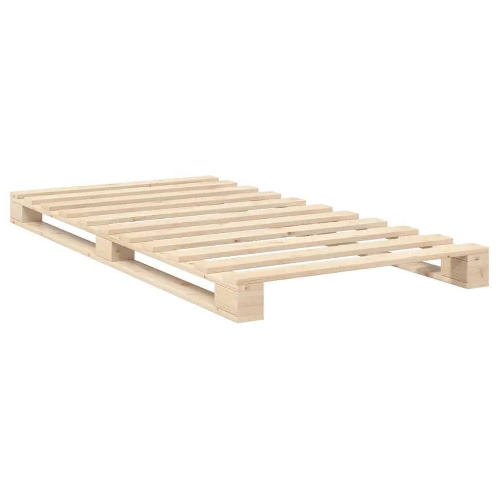 Giroletto con Testiera 100x200 cm Legno Massello di Pino