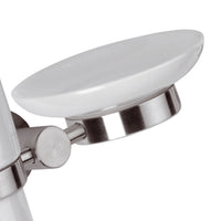 Supporto doppio con bicchiere e portasapone - serie minimal inox