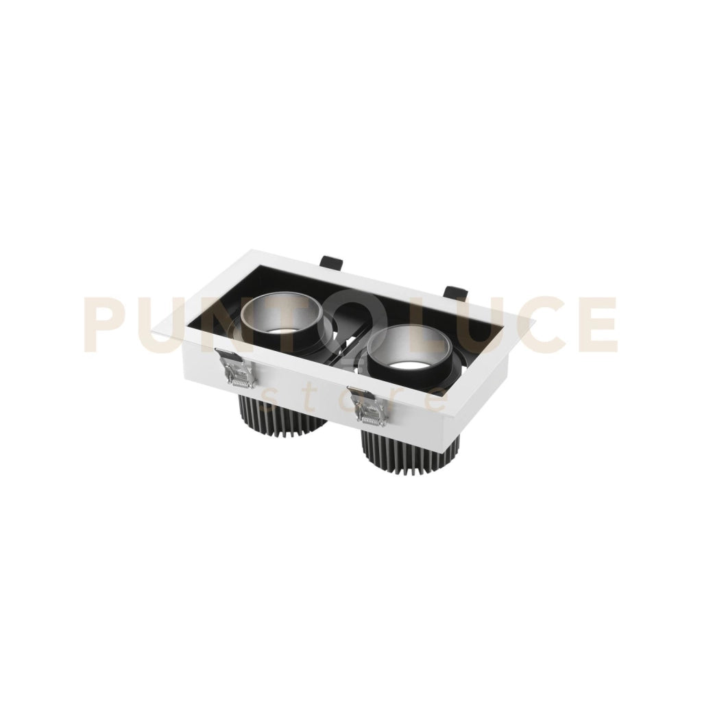 INCASSO LED APOLLO NERO 40W 4000LM 3000K ORIENTABILE 29,6X15X7,7CM