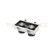 INCASSO LED APOLLO NERO 40W 4000LM 3000K ORIENTABILE 29,6X15X7,7CM