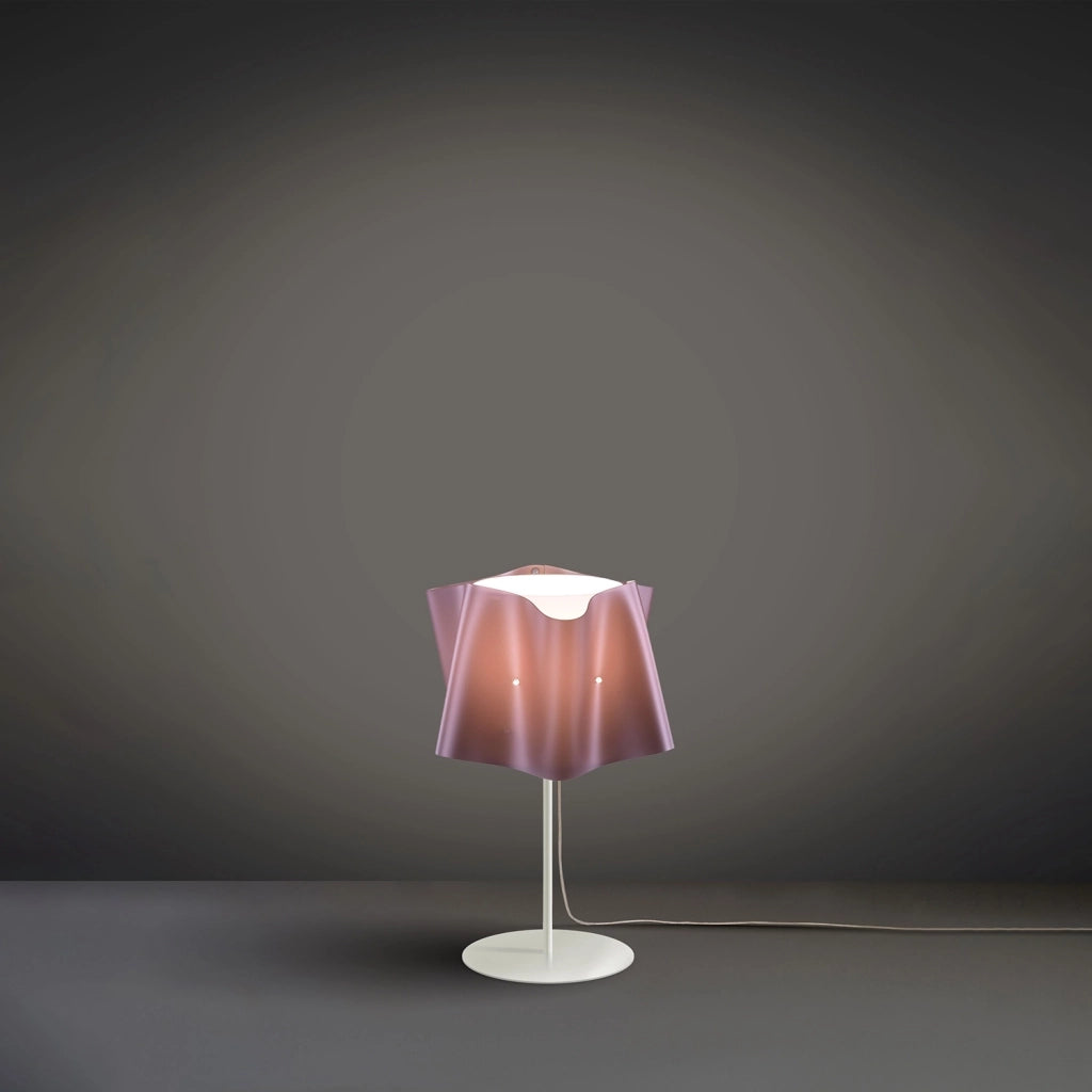 Lampada Da Scrivania Moderna Folio Polilux ® Pink Metal E Metallo 1 Luce E27