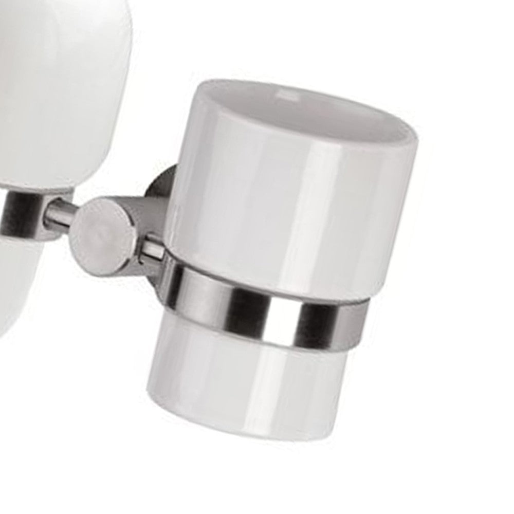 Bicchiere e dispenser sapone - serie minimal inox