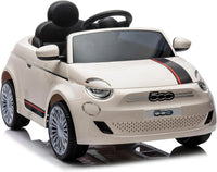 Macchina Elettrica per Bambini Licenza Ufficiale Fiat 500 Small 10,8V 3,1Ah Bianco