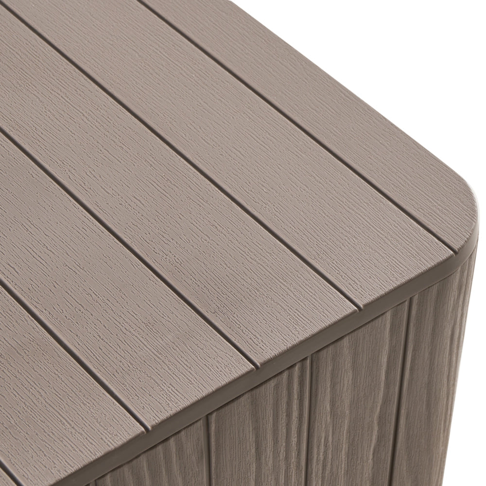 Contenitore da giardino Tortora Polipropilene 40 x 42 cm Cassetta degli attrezzi da esterno per tessuti