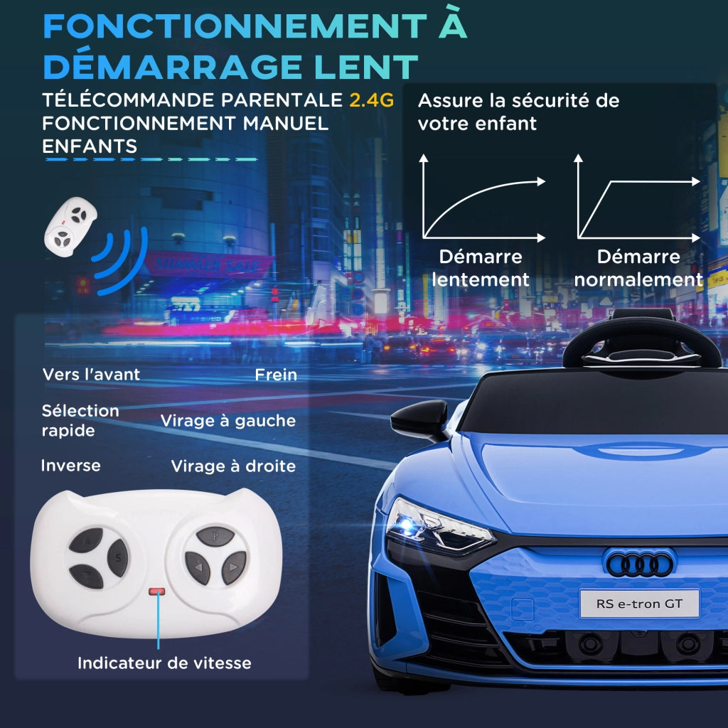 Auto elettrica per bambini ¨C zephmum ¨C 12V, telecomando, blu