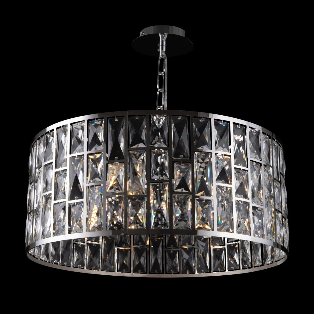 Maytoni Lampadario Moderno Gelid 4 luci E27 cromo metallo cristallo