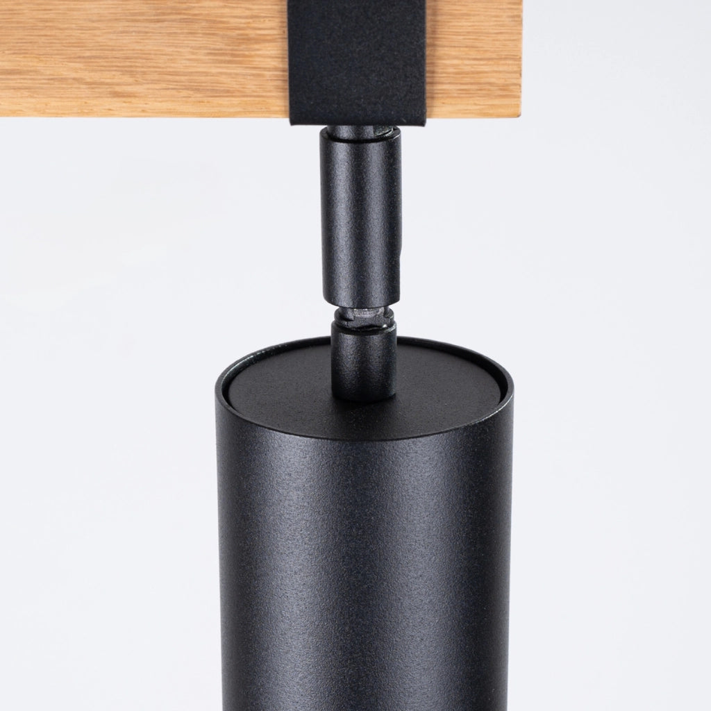 Spot soffitto nordico triplo nero 3xGU10 10W Nordal