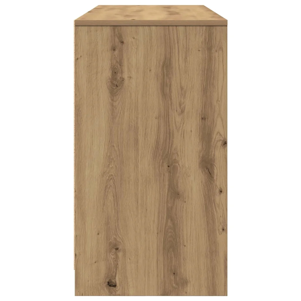 Scrivania Rovere Artigianale 120x42x76 cm in Legno Multistrato
