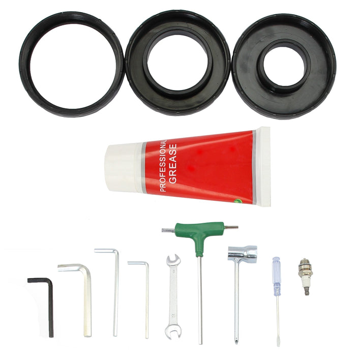 T-Mech Trivella Pesante e Battipalo Benzina - Motore 3HP e Kit Sicurezza