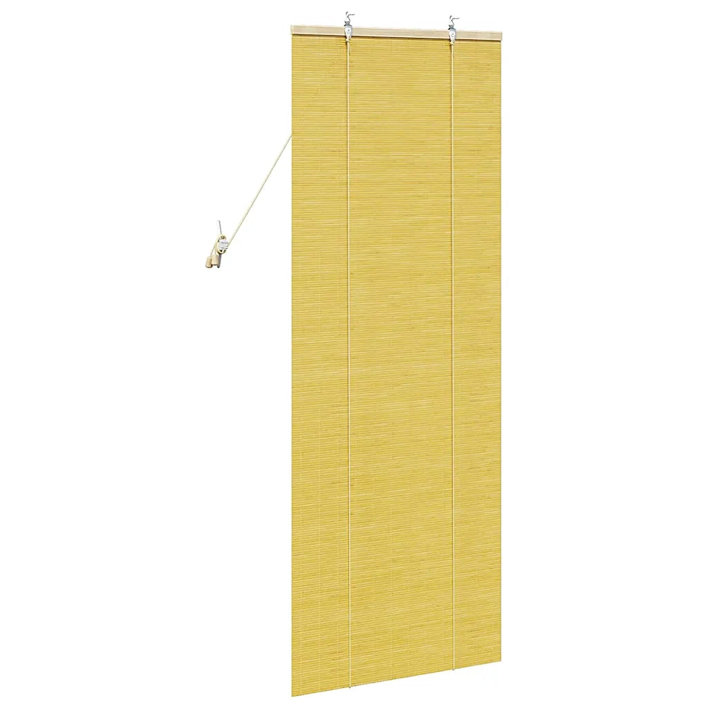 Tenda a rullo con tende-Tenda avvolgibile Giallo 60 x 160 cm Bamb¨´