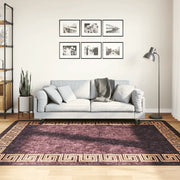 Tappeto Lavabile 160x230 cm Nero e Oro Antiscivolo