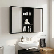 Armadio da bagno a muro Rovere Nero 30 x 16 x 62,5 cm 889336