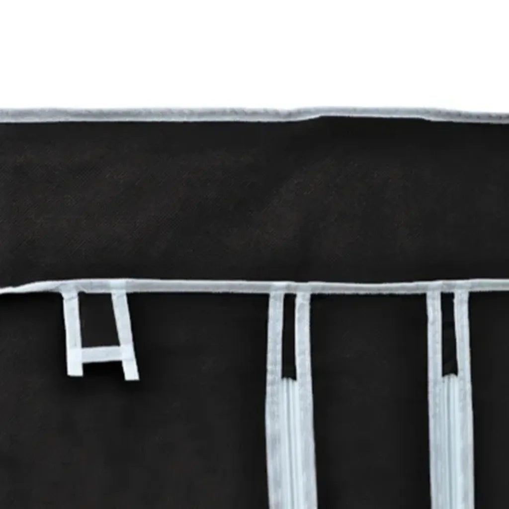 Armadio Guardaroba Pieghevole Nero 110 x 45 x 175 cm  cod mxl 67886