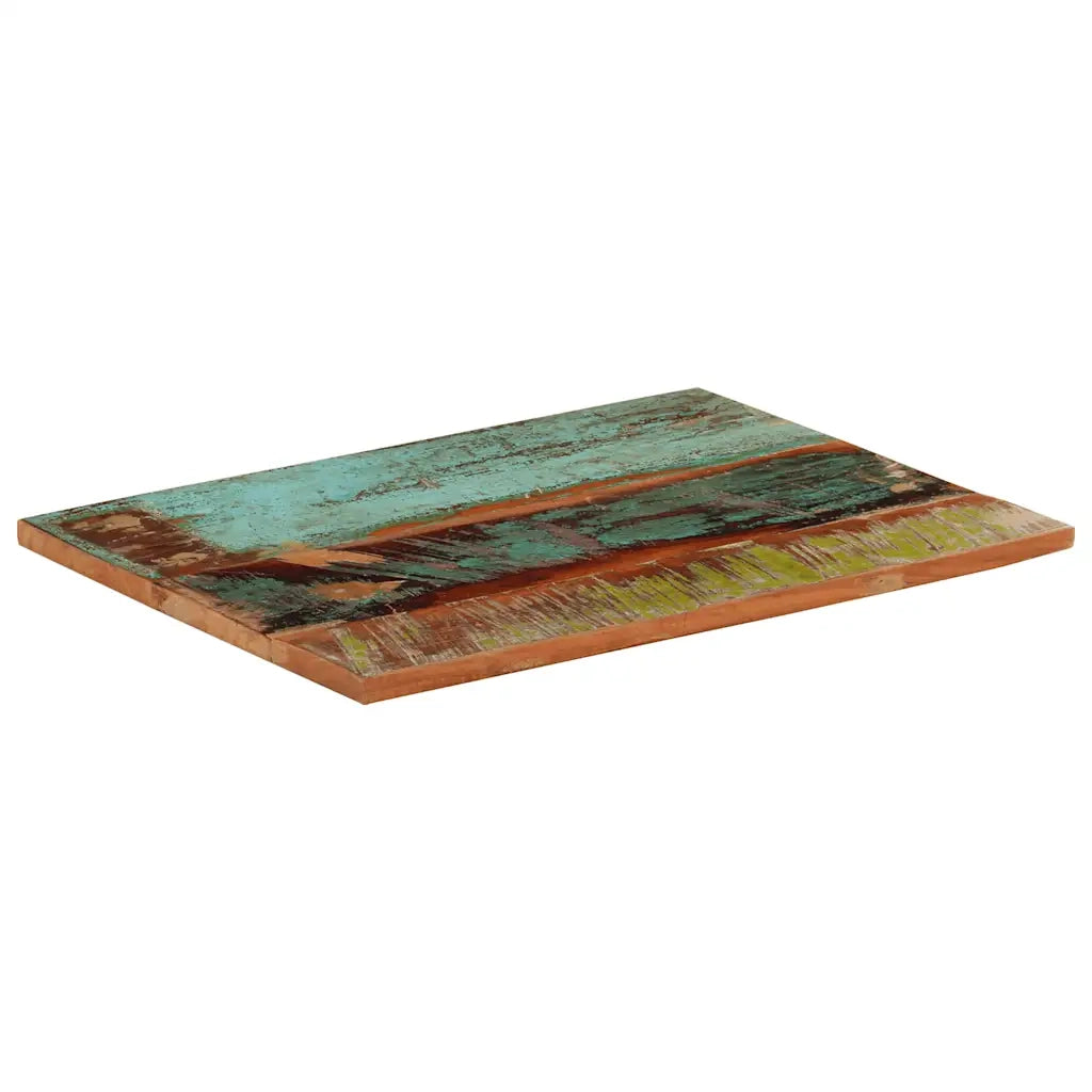 Piano Tavolo Rettangolare 60x80 cm 25-27 mm Legno di Recupero cod mxl 62482