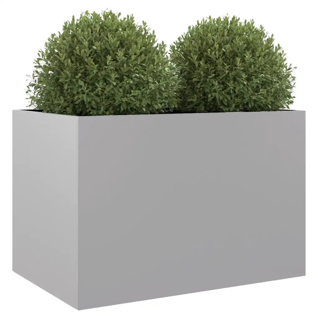 Fioriera Argento 62x47x46 cm in Acciaio Zincato