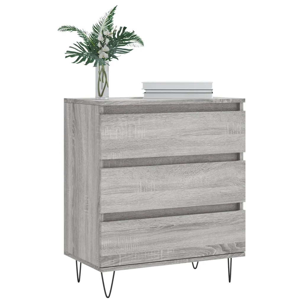 Credenza-Buffet-Armadio da cucina Grigio Sonoma 60x35x70 cm in Legno Multistrato 117576