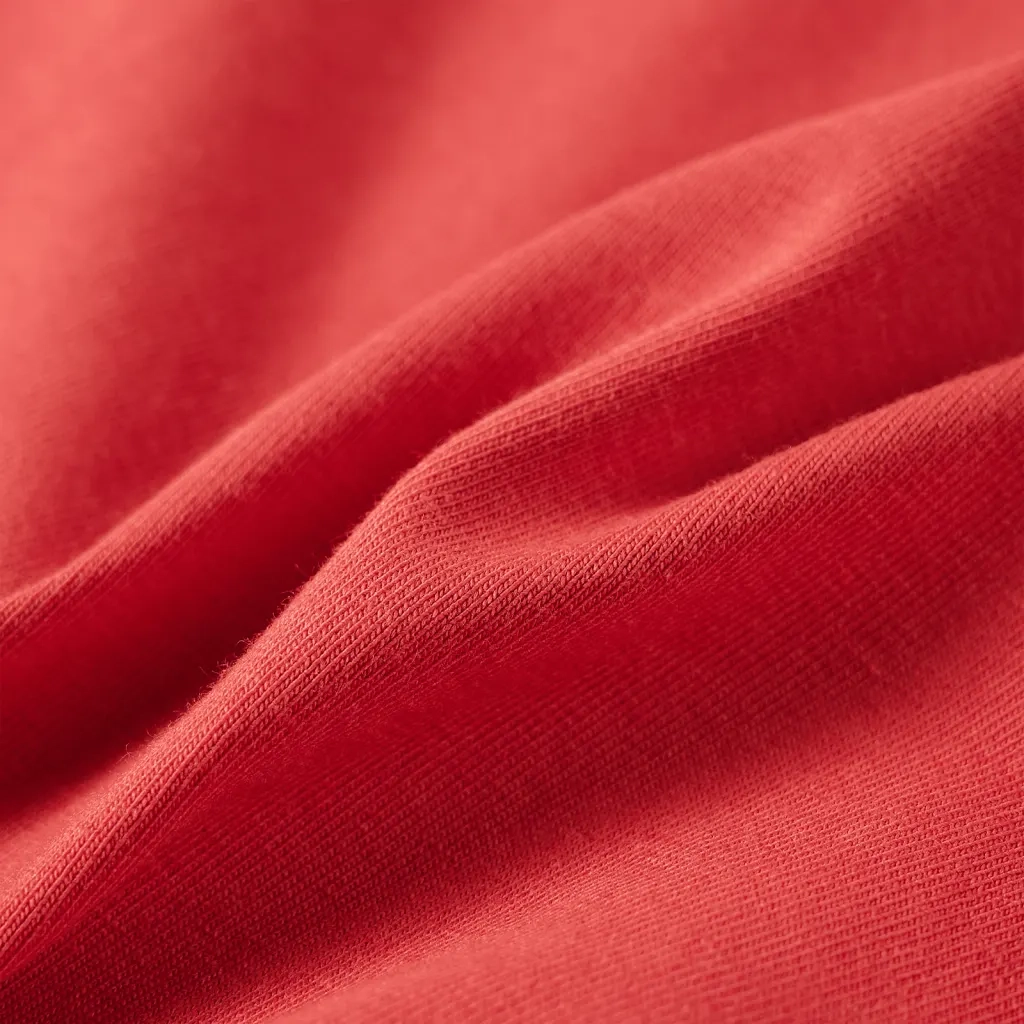 Maglietta da Bambina a Maniche Lunghe Rosso Bruciato 92 13519