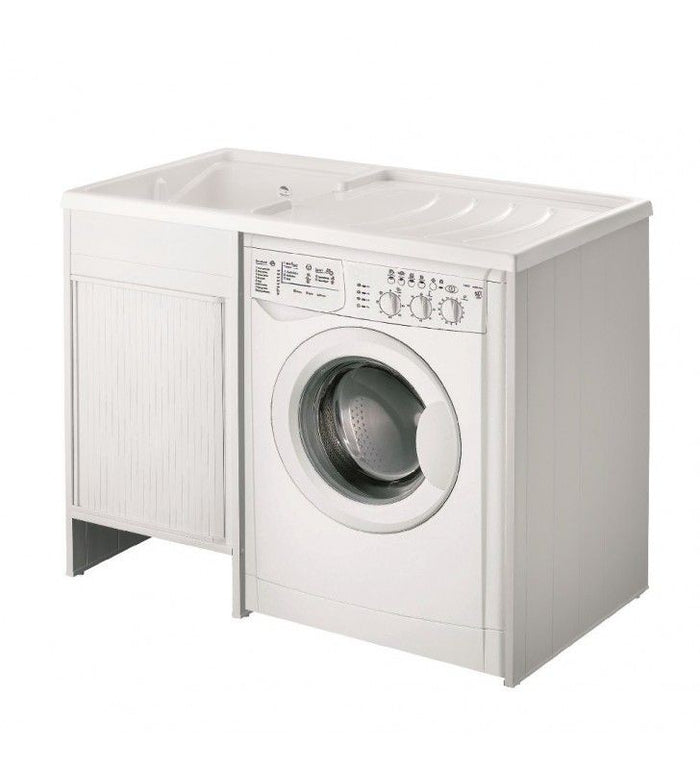 Mobile coprilavatrice con vasca a sinistra