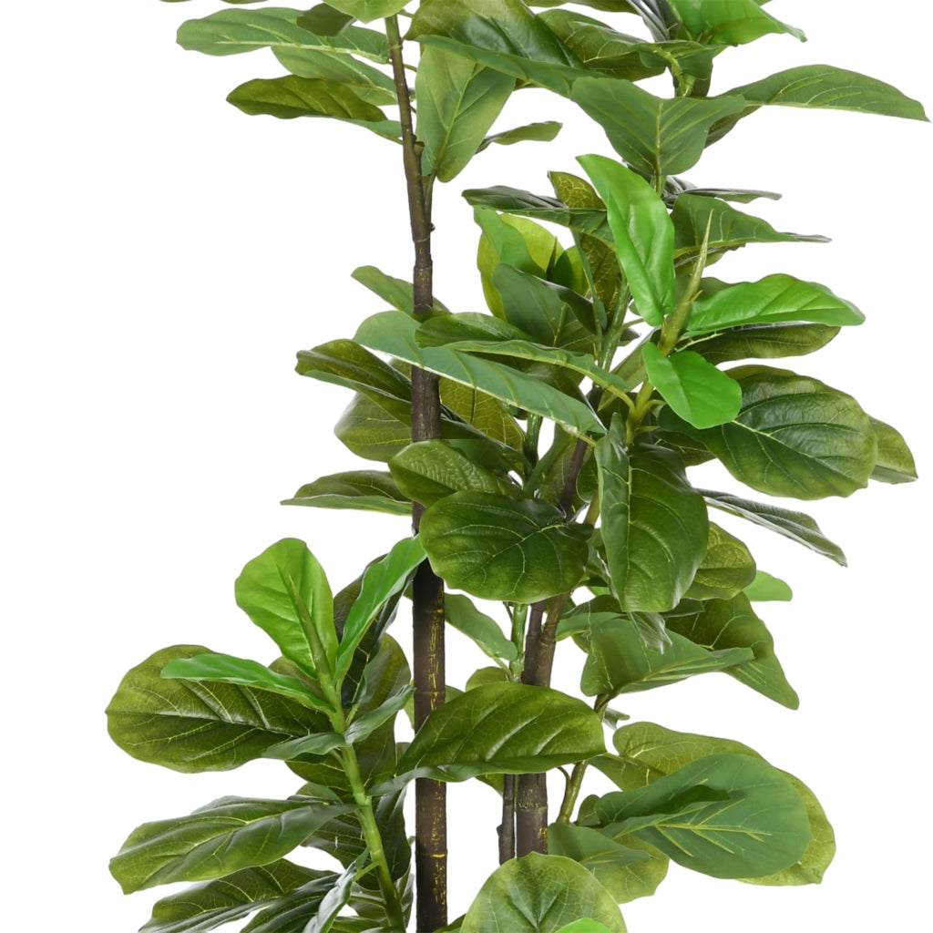 Piante Finto Ficus Lyrata 2 Pezzi ¨C Minimal ¨C Verde 180cm con Vaso