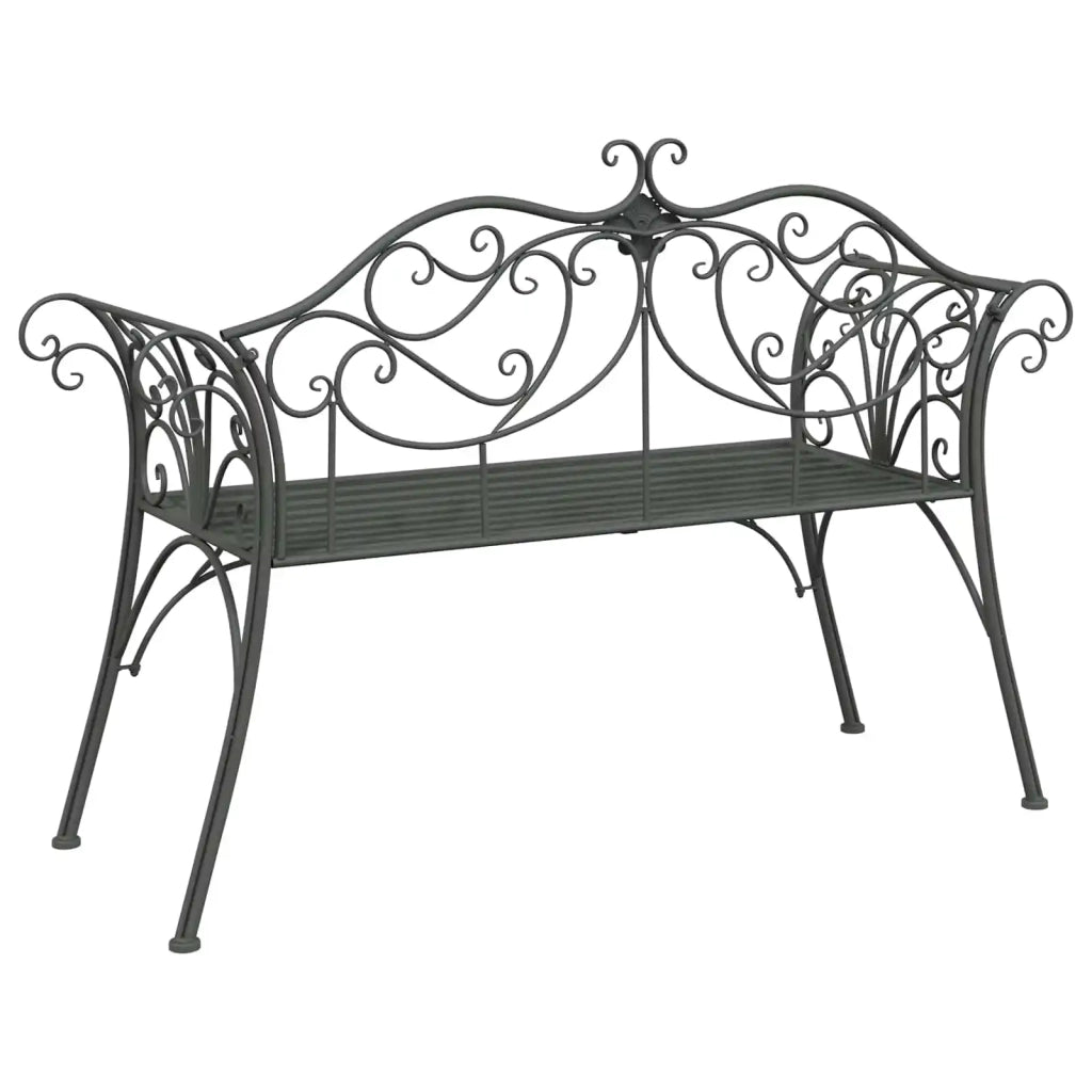 Panchina da giardino 2-Numero di posti 130 x 47 x 90 cm Acciaio 42029541