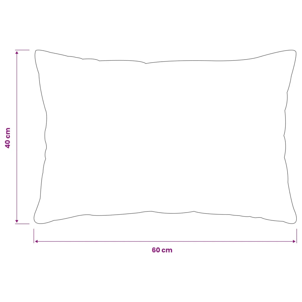 Federa 2 pcs HEERLEN Nero 40 x 60 cm Flanella 909393