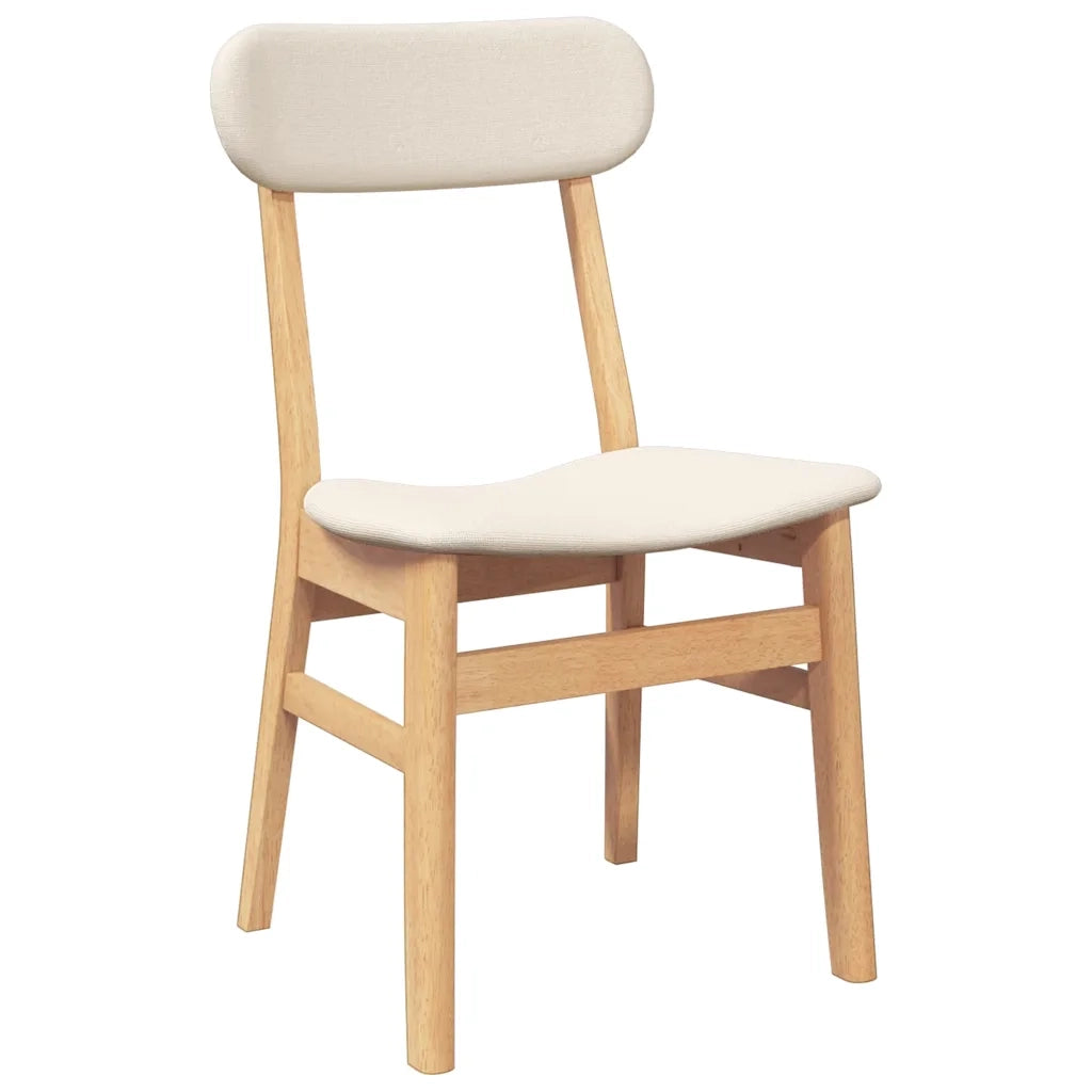 Sedie da Pranzo con Cuscini 2 pz in Legno Massello di Hevea 4102437