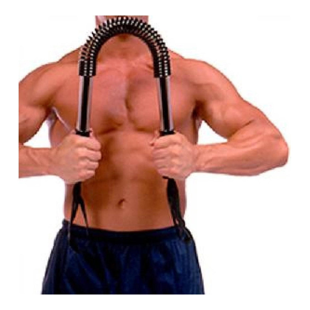Trade Shop - Power Twister Barra Attrezzi Palestra Molla Fitness Body Building Allenamento -