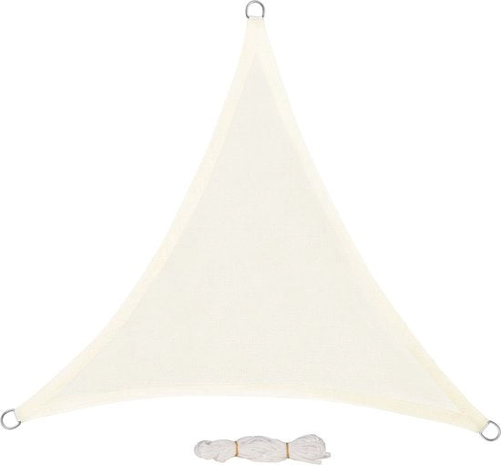 Tela di Schermo per Pergola - Canapa HDPE UV Protettiva - 5x5x7m - Crème