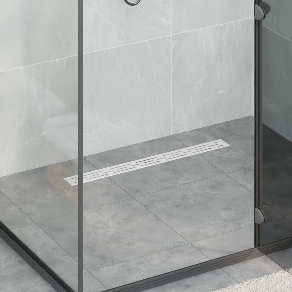 Scarico doccia con copertura in vetro e sifone a 360° 70 cm