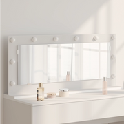 Specchio da trucco con luci LED Bianco 100x45x18 cm