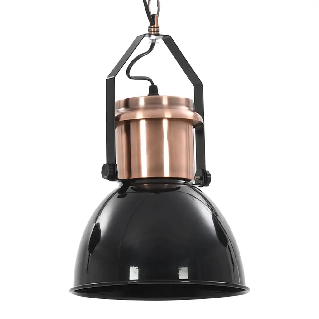 Lampade da Soffitto 2 pz Nero Tondo E27 CFW1843601