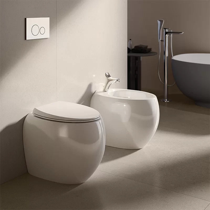 Bidet filo muro cloud bianco opaco