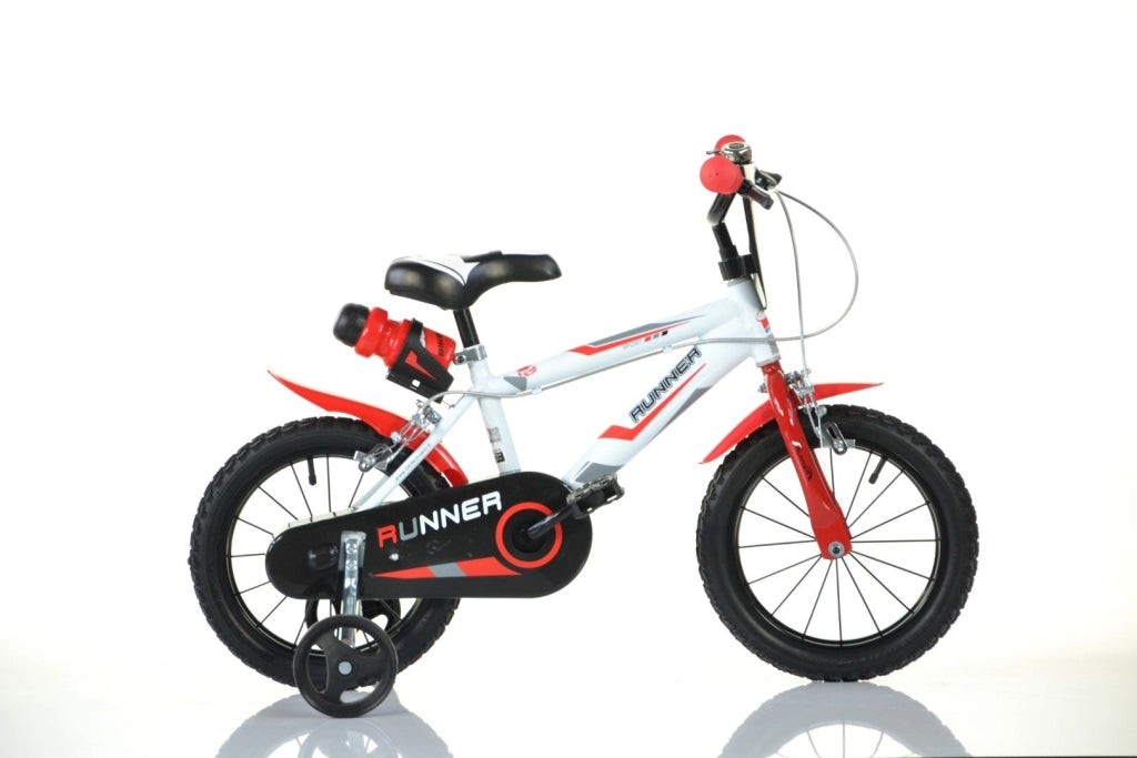 SCH RUNNER 14", bicicletta per bambini, adatta a bambini tra i 4 e i 6 anni, per altezza tra 100 e 120 cm, con campanell