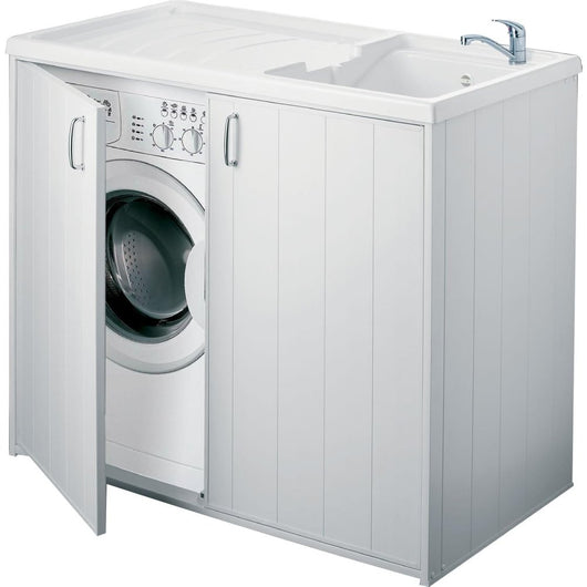 Cr smart lavatoio coprilavatrice 2 ante 60x109x92,5, bianco