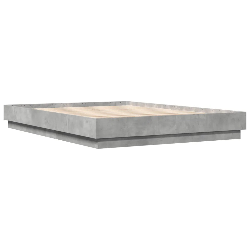 Giroletto con Luci LED Grigio Cemento 150x200 cm 3209789