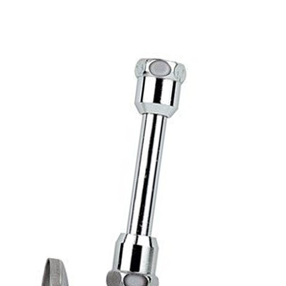 Rubinetto per cassetta cromato con tubetto e rosone